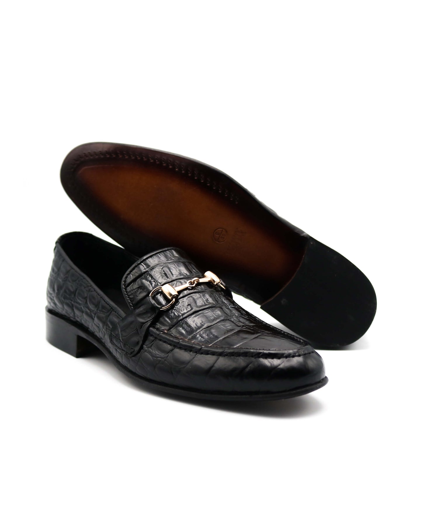 Crocodile Black Loafers