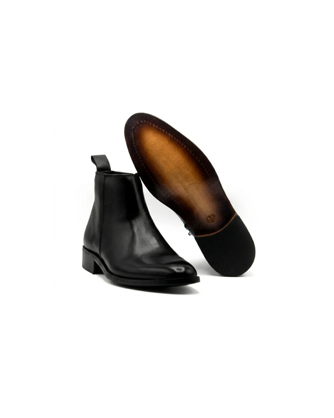 Zipper Chelsea Black Boots