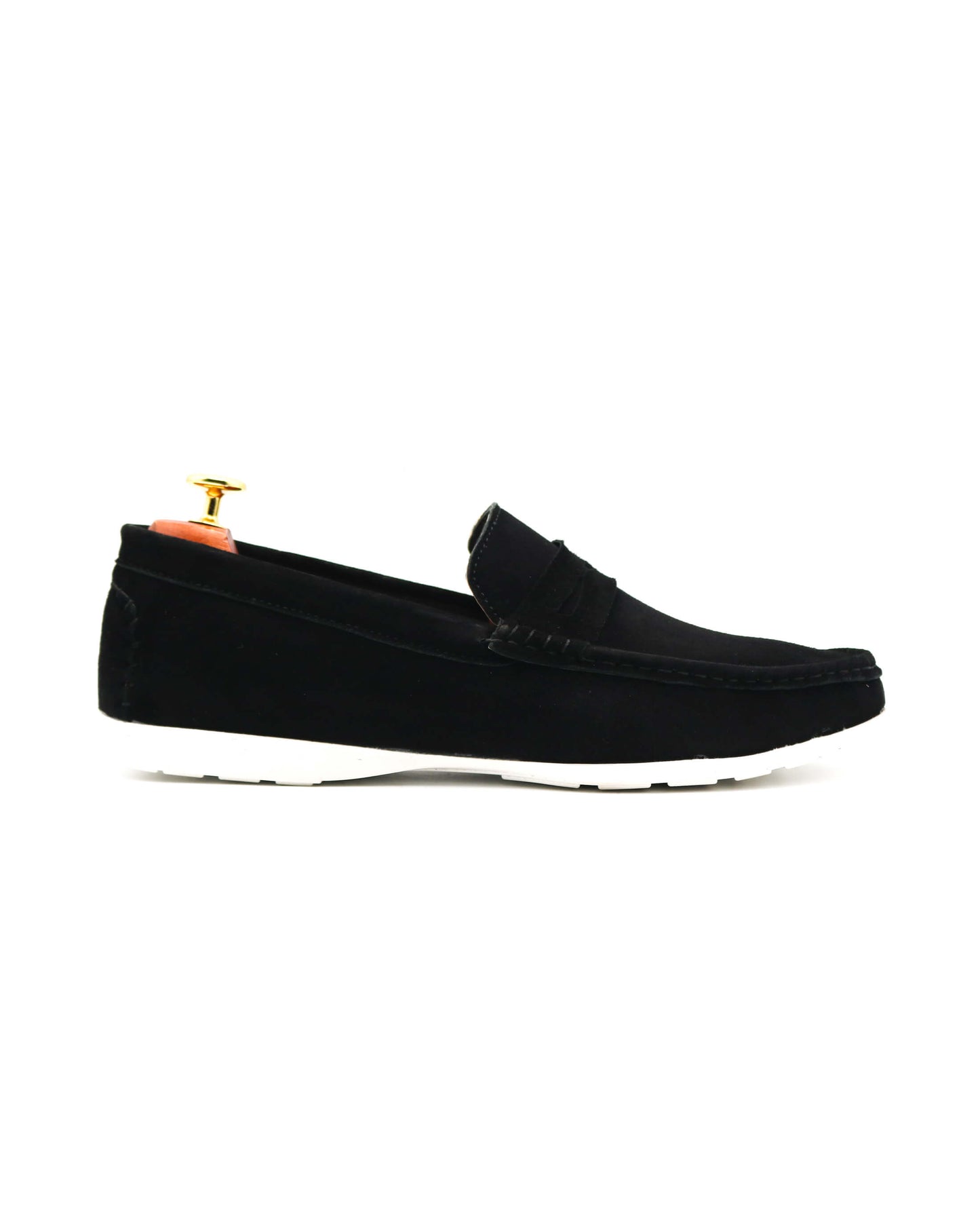 Suede Black Loafers