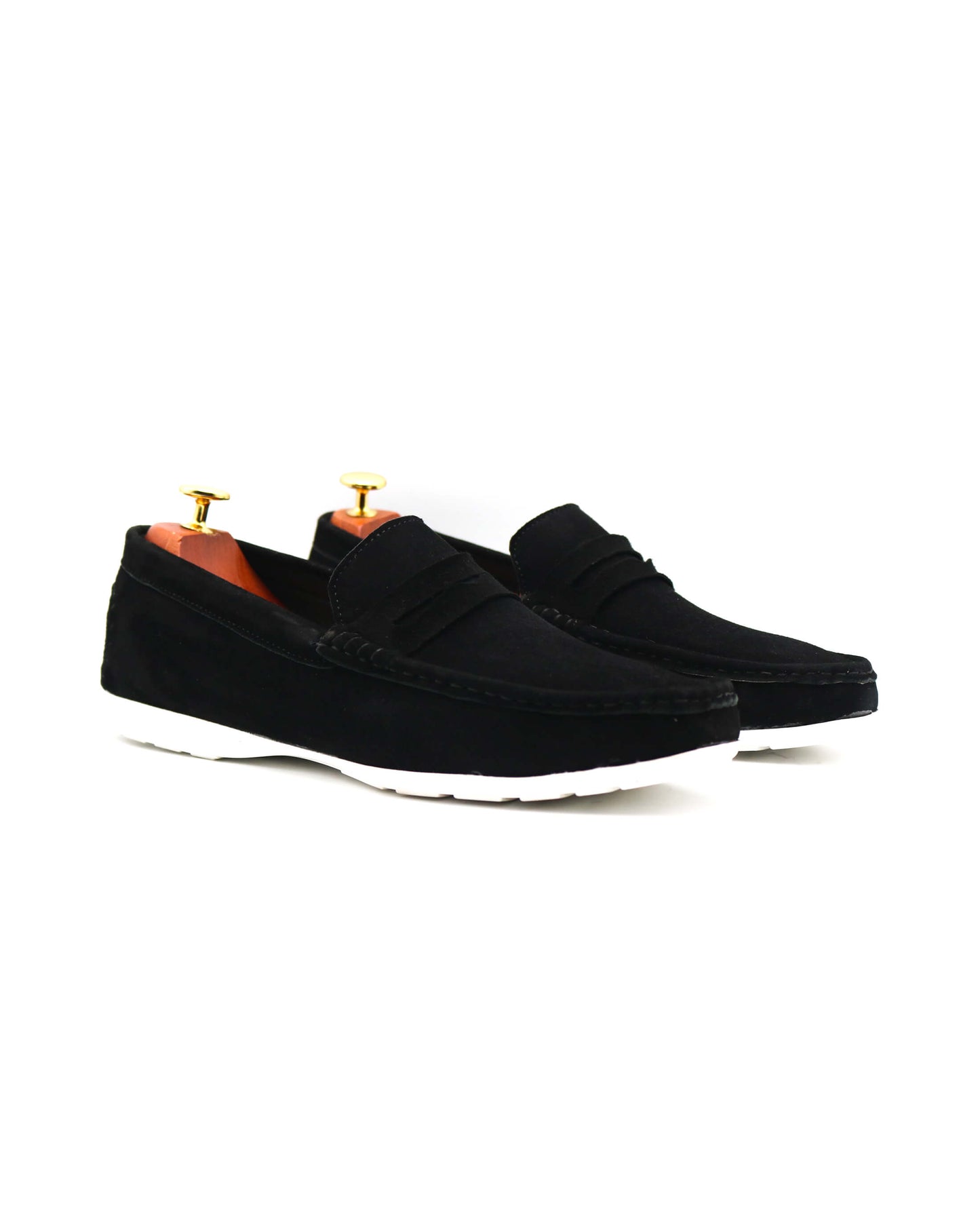Suede Black Loafers