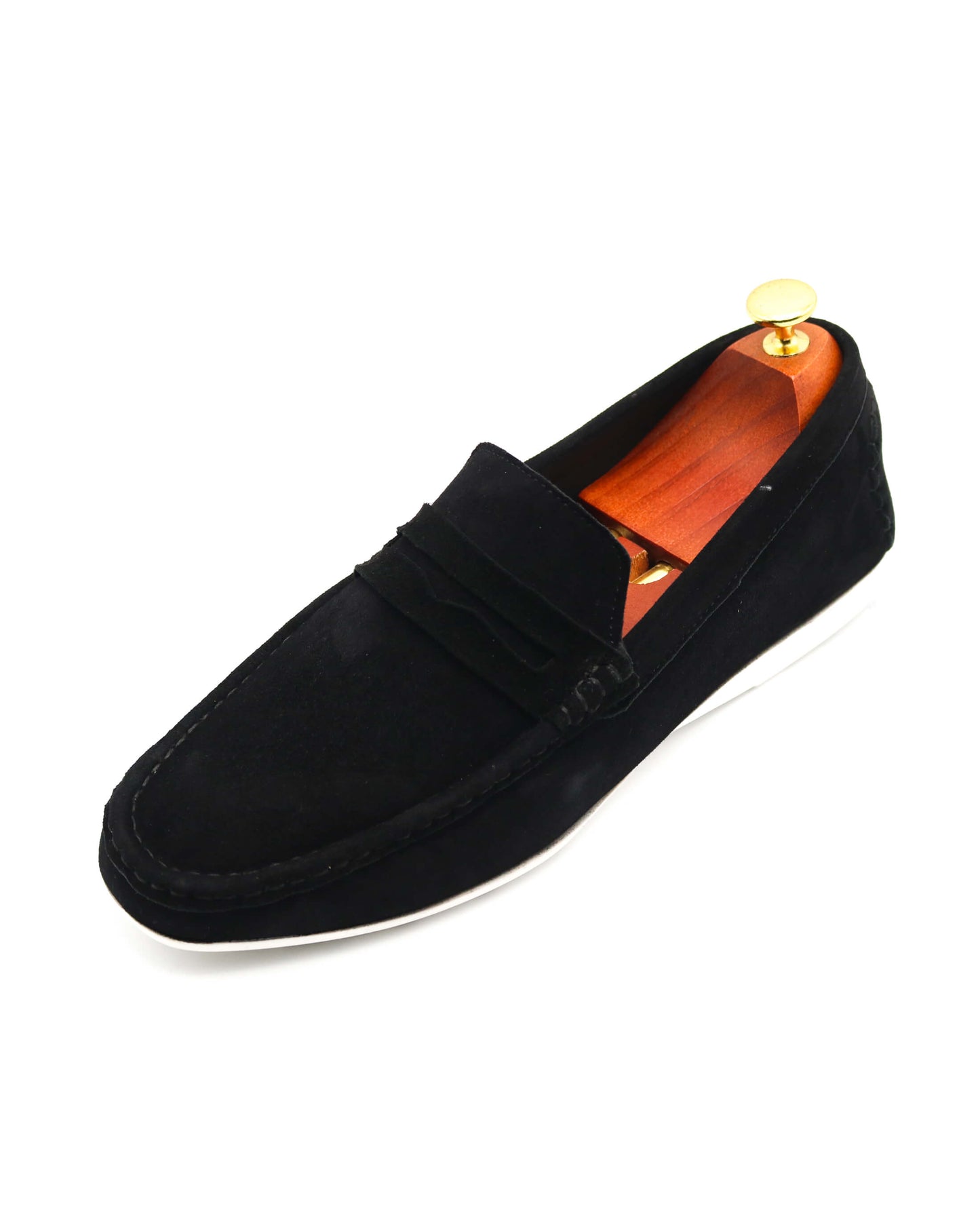 Suede Black Loafers