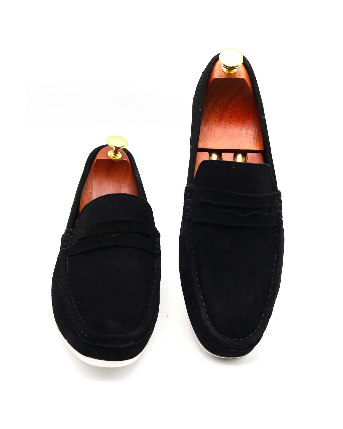 Suede Black Loafers