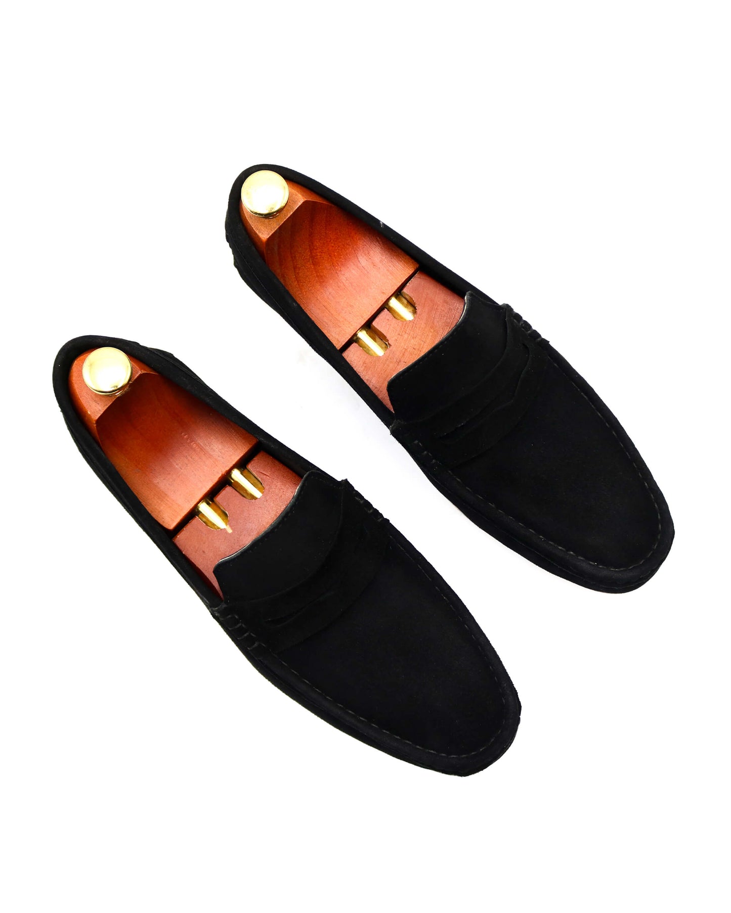 Suede Black Loafers