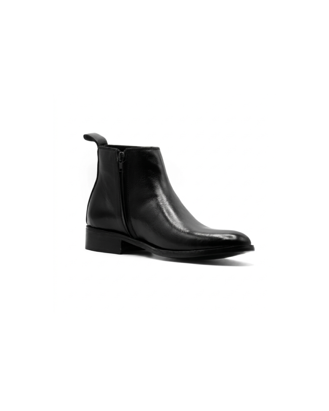 Zipper Chelsea Black Boots